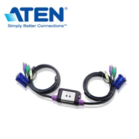 ATEN KVM CS62A 1:2PA帶線