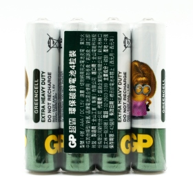 GP超霸4號小小兵碳鋅電池4入